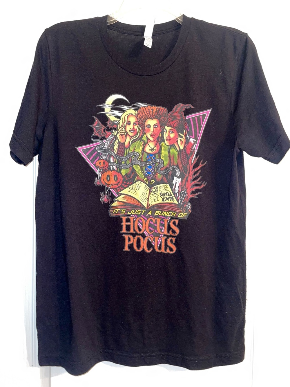 Hocus Pocus fan art tee Unisex/Mens M (fits women XL 1X)